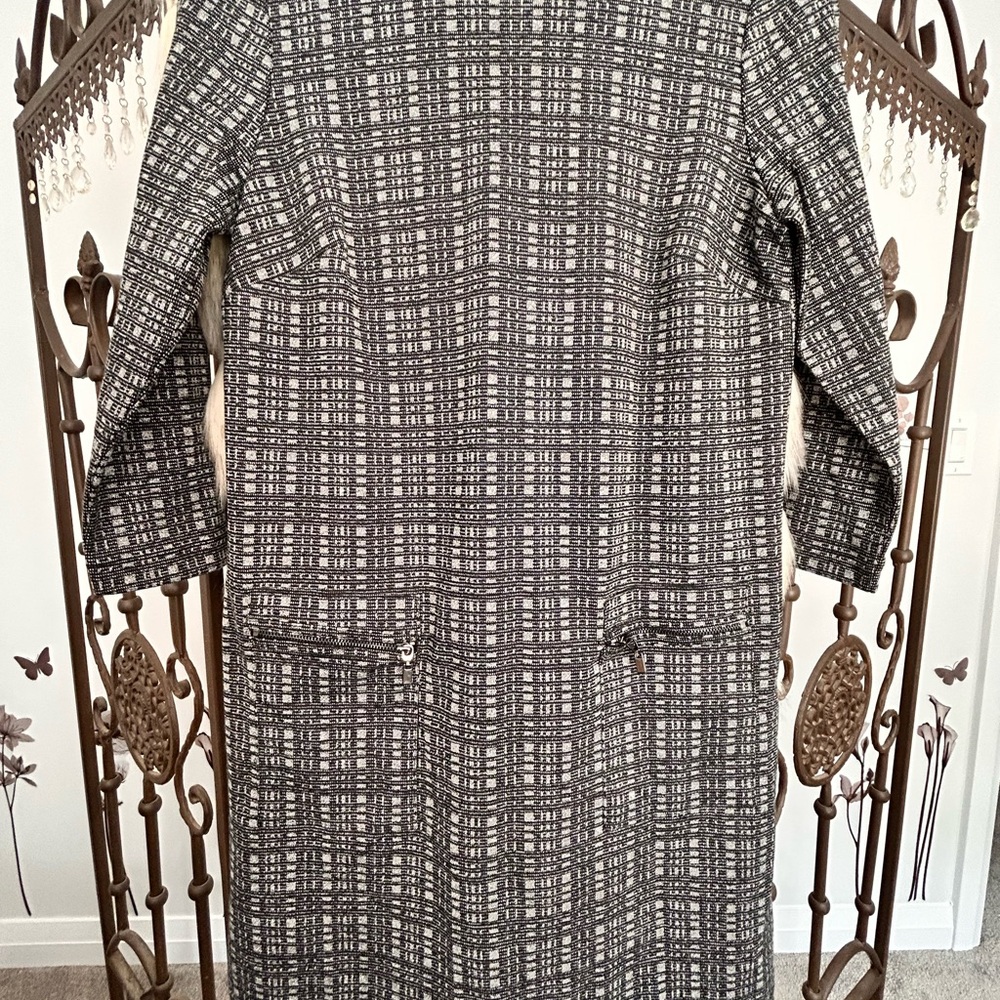Ann Taylor Black and White Midi Dress Timeless Elegance